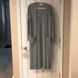 Long cashmere duster